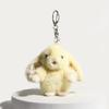 Cuteness Rabbit Plush Keychain Soft Figure Keyring Backpack Ornament Keychain Accessory PP Cotton Texture for Daily