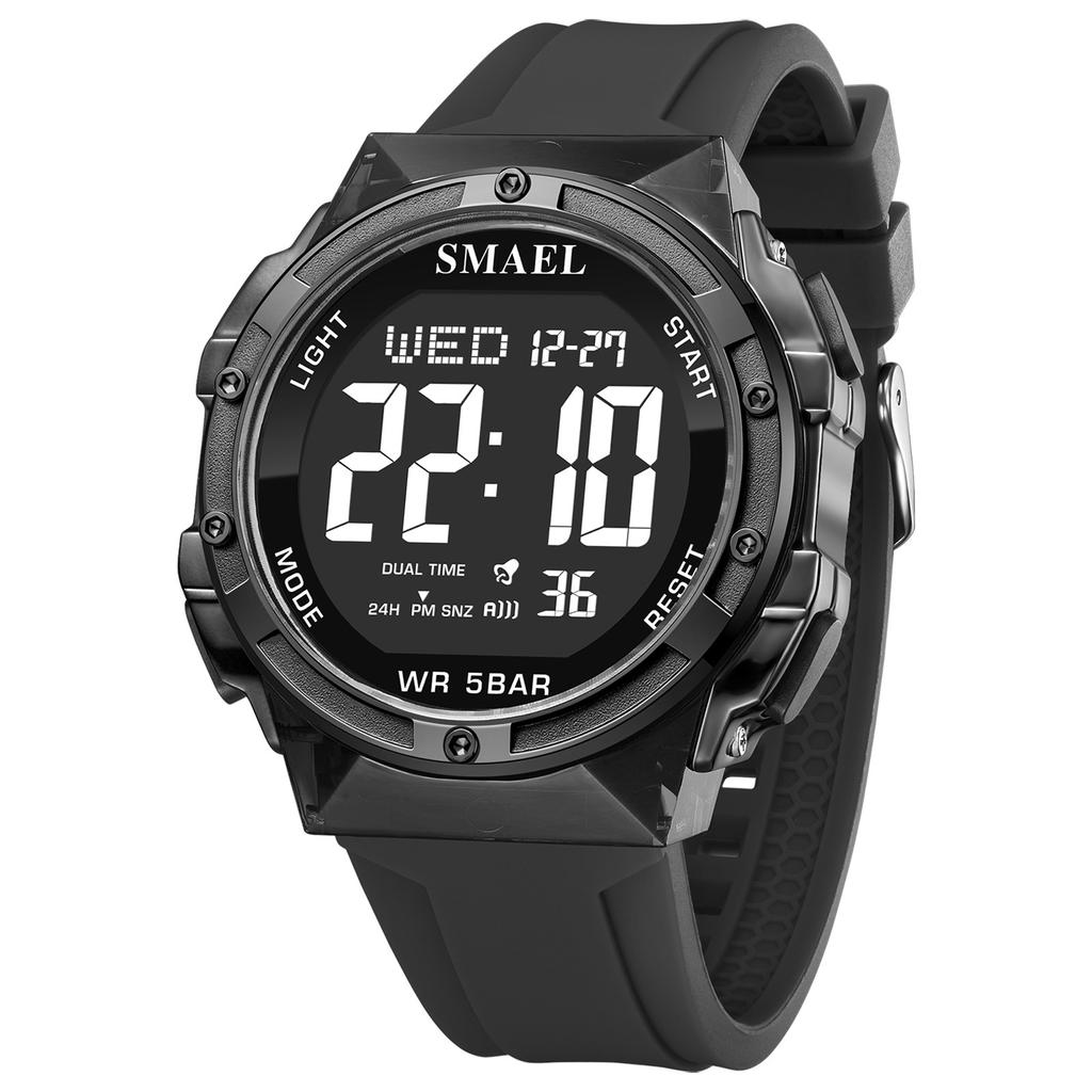 Digital Watches LED 50m Waterproof Sport Watch 8112 Alarm Clock Digital Watch Military Army Stopwatch Men's Wristwatches