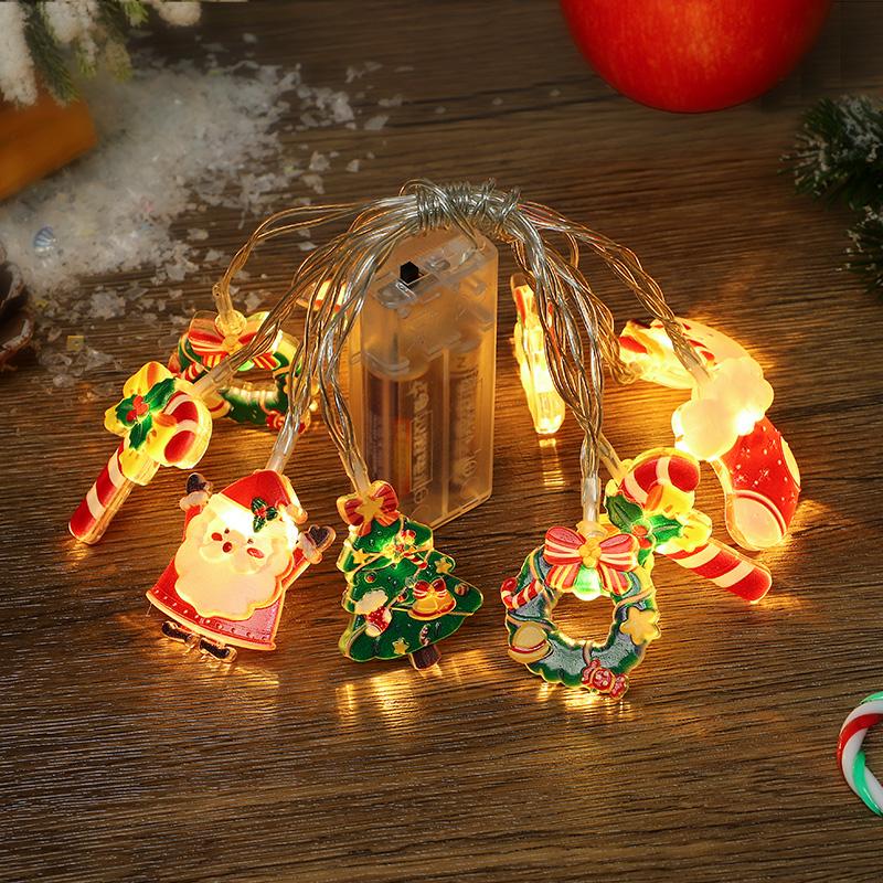 

Gingerbread Man LED String Lights Xmas Tree Hanging Ornaments Christmas Decoration For Home Indoor Outdoor New Year Party Gifts