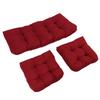 3pcs Indoor Tufted   Chair Cushions 1 Lovest and 2 U Shape Cushions for Patio Furniture Outdoor St Cushions Set