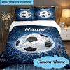 Custom Name Basketball Bedding Set 3pcs, Bedding Set Including 1pc Duvet Cover And 2pcs Pillowcases for Bedroom, Dormitory Gift