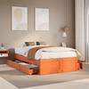 Solid Wood Bed without Mattress with Drawers 120 x 200 cm