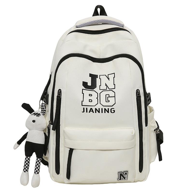 Children's Schoolbags Elementary School Students  Girls  Junior High School Students  Dirty Resistant Men's Large Capacity Letter Backpack