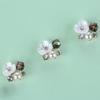 Clothing Decoration Hairpin Accessories Flatback Pearl Buttons Apparel Sewing Rhinestone Button Flower Buckle For 10PCS