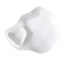 Japanese Style White Ceramic Dumpling & Sauce Plate