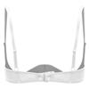 Sujetador de Encaje para Mujer 1/4 Taza Balconet Bralette Con Aros Diseño Push Up Top de Lencería Floral