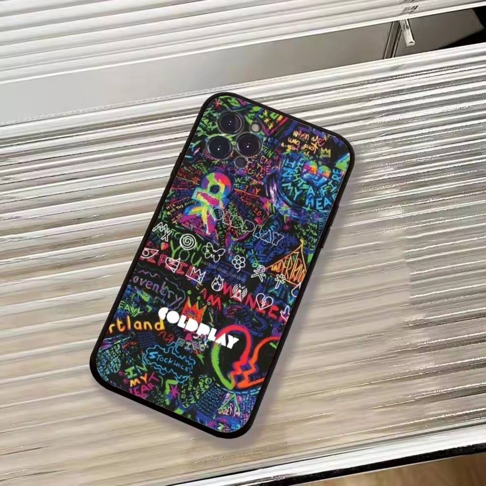 Band C-Coldplay Cool Phone Case For iPhone 17, 16,15,14,13,12,11 Plus,Pro Max, Others Soft Black Cover