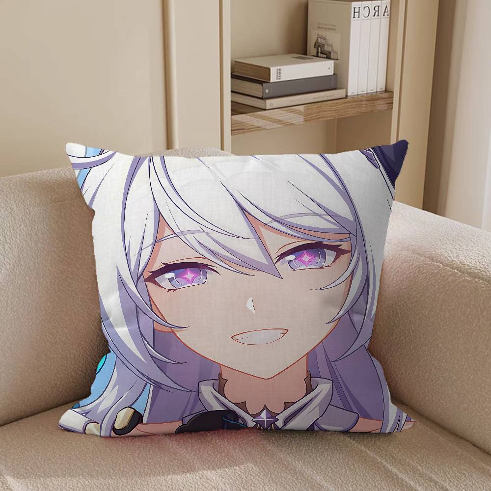 Honkai-i Impact K-kiana Pillow Case Removable Washable Cushion Cover – All-Season Soft Linen