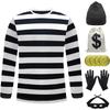 Film Räuber Cosplay Kostüm Dieb Bankräuber Verkleidung Zubehör Set für Damen Herren Halloween Karneval Party Kleidung Rollenspiel