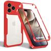 Coque Pour iPhone 18 Pro Max, Protection 360 Rigide Renforcée Intégrale Solide - Rouge
