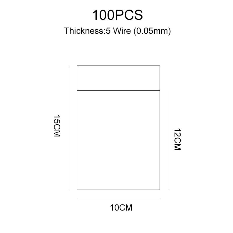 Transparent Self-sealing Jewelry Accessories Candy OPP Self-adhesive Bag Packaging Resealable Gift Cookie Packaging Bag