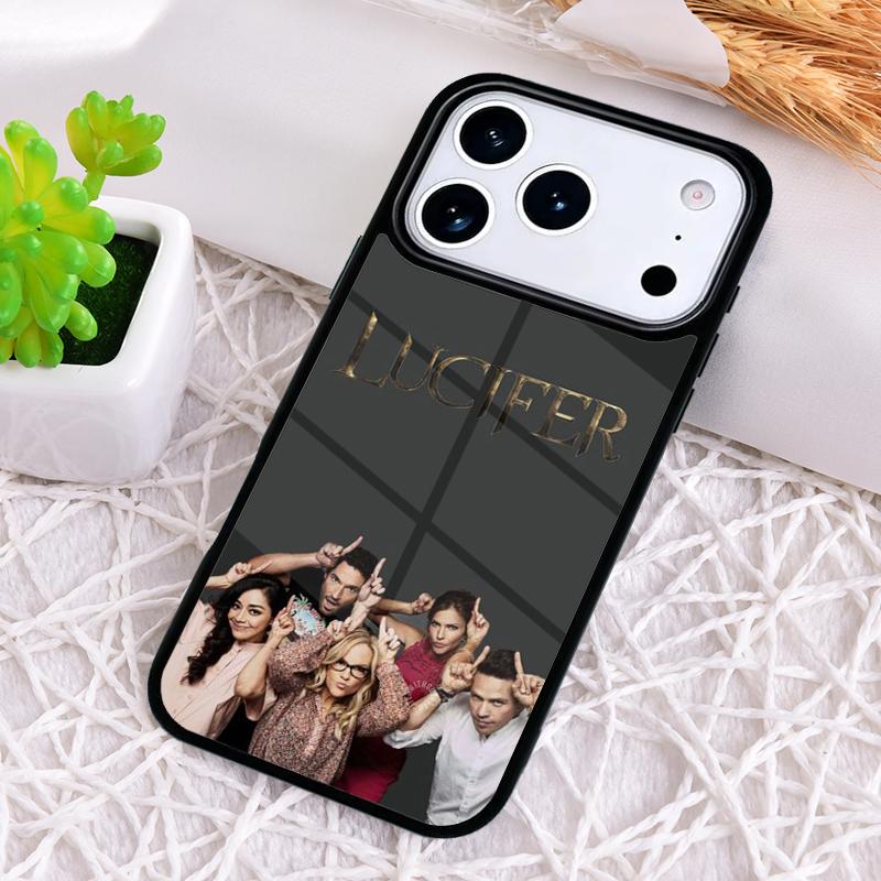 Lucifer Serie TV soft Phone Case for iPhone 17 Air 16 15 11 12 14 13 Pro Max Shockproof Cover