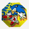1pc Sonic the Hedgehog Automatic Opening Folding Umbrella with 8-Bone Iron Frame - Portable Travel for Fans, Everyday Use, and Festive Gifts.Q089