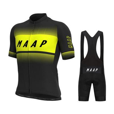 MAAP Summer Cycling Set: Short Sleeve Jersey & Bib Shorts for Road and Mountain Biking