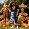 Men's Loose Fit Casual Shorts with Large Pockets Halloween Print