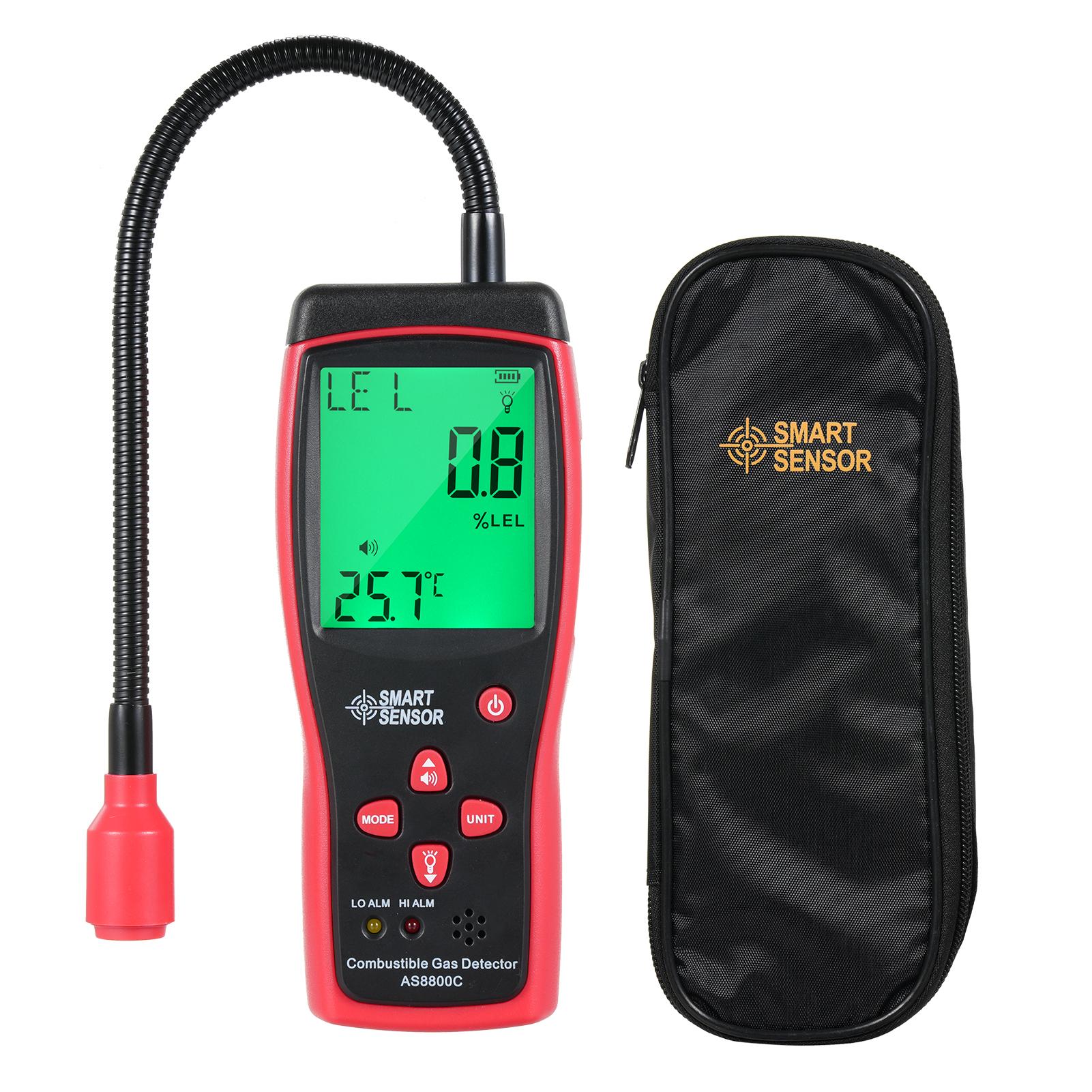 

Handheld Combustible Gases Leak Detector Natural Gases Leakage Tester Portable Combustible Gases Concentration Analyzer Meter