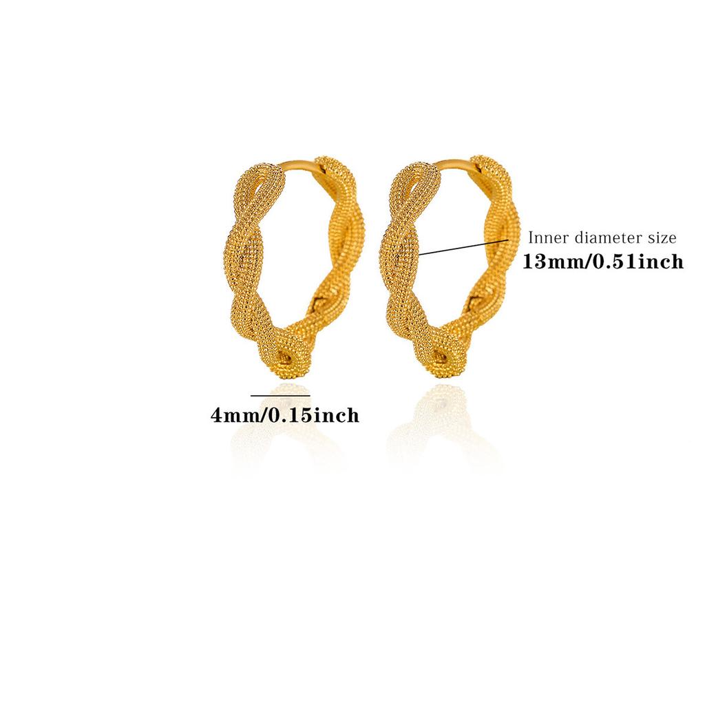 Multi‑Style Stone‑Set Pearl Women Earrings, 18K Gold‑Plated Copper Versatile Temperament Ear Jewelry