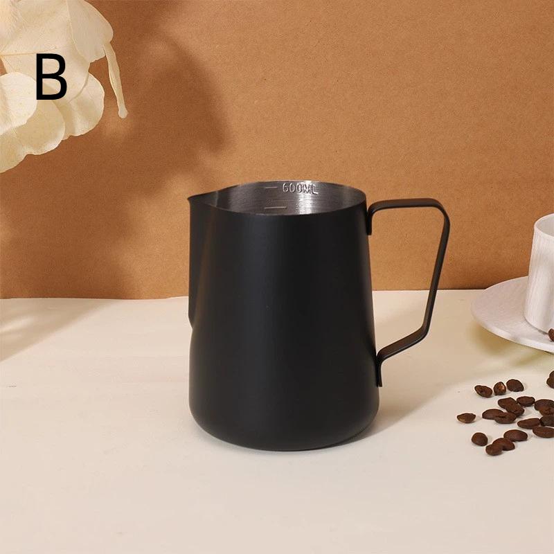 350/600ML Coffee Milk Frothing Pitcher Jug Stainless Steel Precise Scale High Quality Latte Barista Professional Coffee Utensil