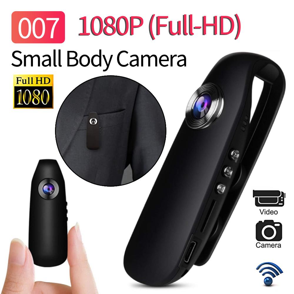 007 1080P Full-HD Mini DV Camera Cycling Video Recorder with Clip Motion Activate Portable Pocket Body Cam High Speed BodyCamera