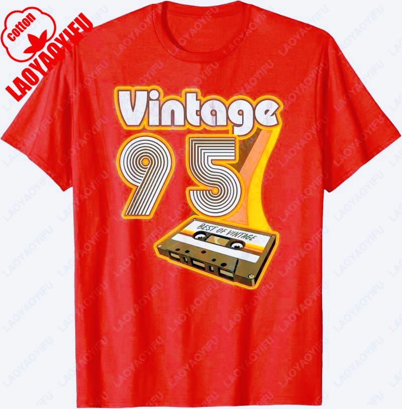 1995 Vintage 30th Birthday Retro Men Women Gift TShirt Summer Classics Funny Tops Casual Comfortable Unisex Graphic Camisetas