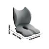 Seat Cushion And Lumbar Support Portable Foam Cushion With Lumbar Support Non-Slip Sitting And Back Rest Multi-Purpose Pad