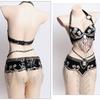 2Pieces Tribal Belly Dance Bra and Belt Belly Dancing Outfit Belly Dancer Costumes for Women
