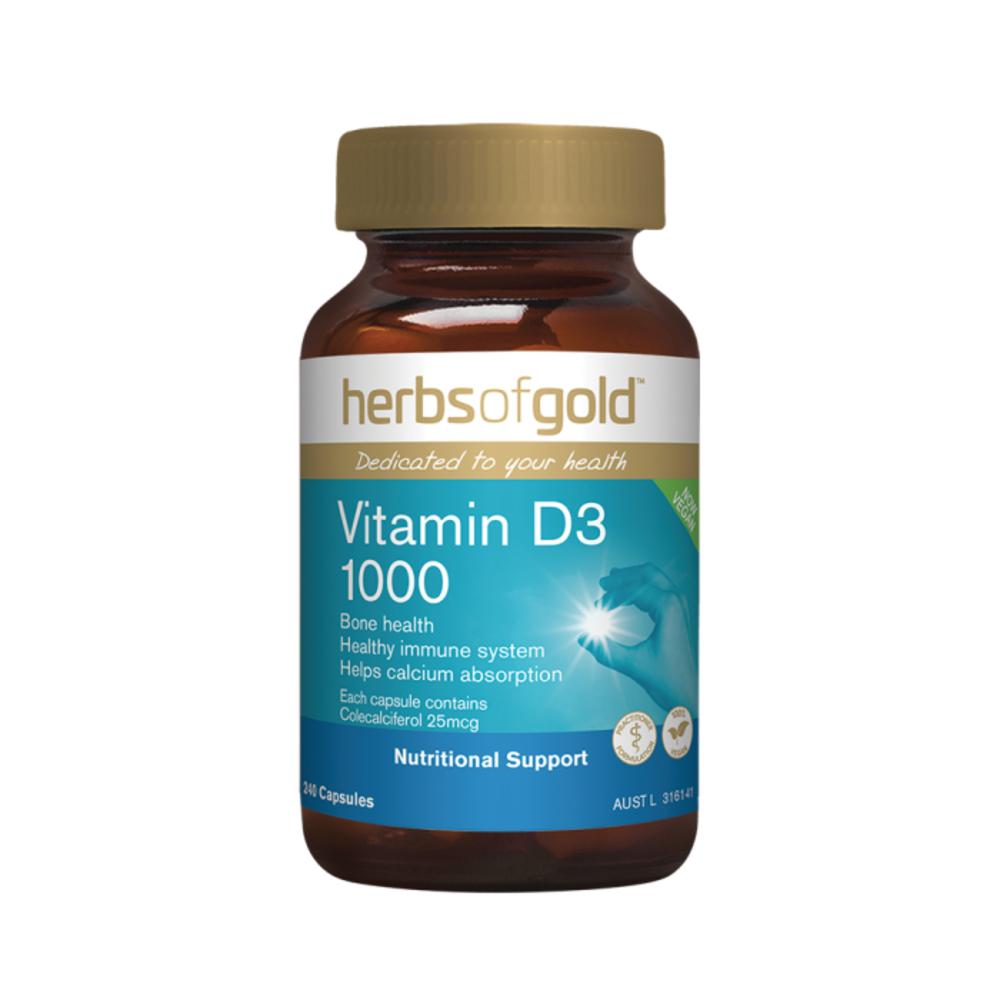 Herbs of Gold Vitamin D3 1000 240c