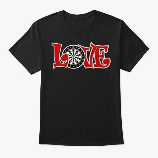 Dart Darts Love T shirt Made in the USA Size S to 5XL L