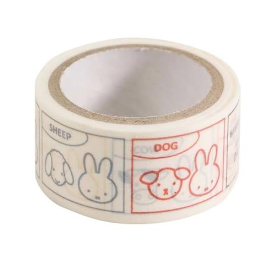 Miffy Masking Tape Miffy Animals White MF879B &