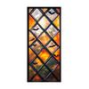 Halloween Window Sticker Stained Glass Style Witch Bats Decal Removable Pumpkins Ghosts Static Window Cling for Party Decoration