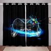 Dreamy Game Gamepad Controller Switch Window Curtains Blinds For Living Room Kid's Bedroom Bathroom Kicthen Door Home Decor2Pcs