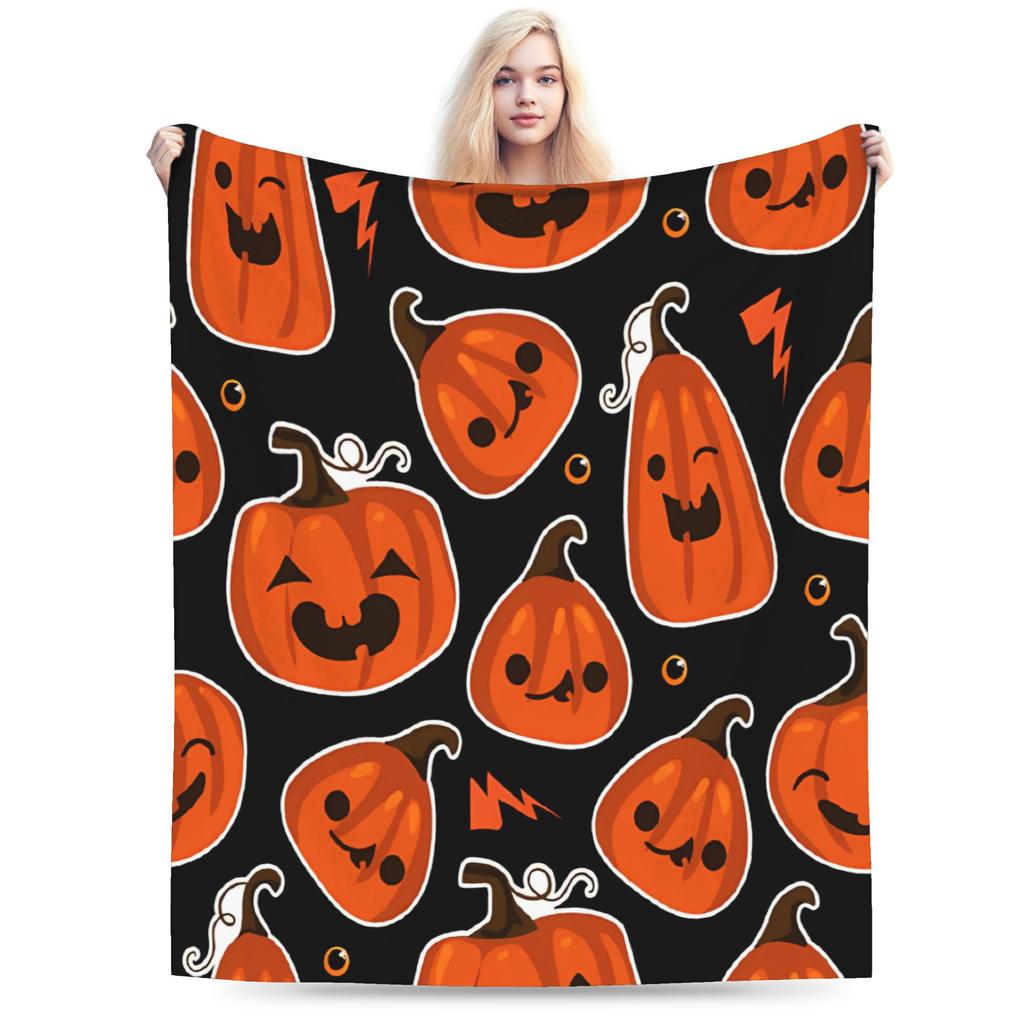Halloween Pumpkin Autumn ()(1) Blanket Quality Warm Soft Bedding Throws Winter Kids Adult Living Room Fashion Bedspread