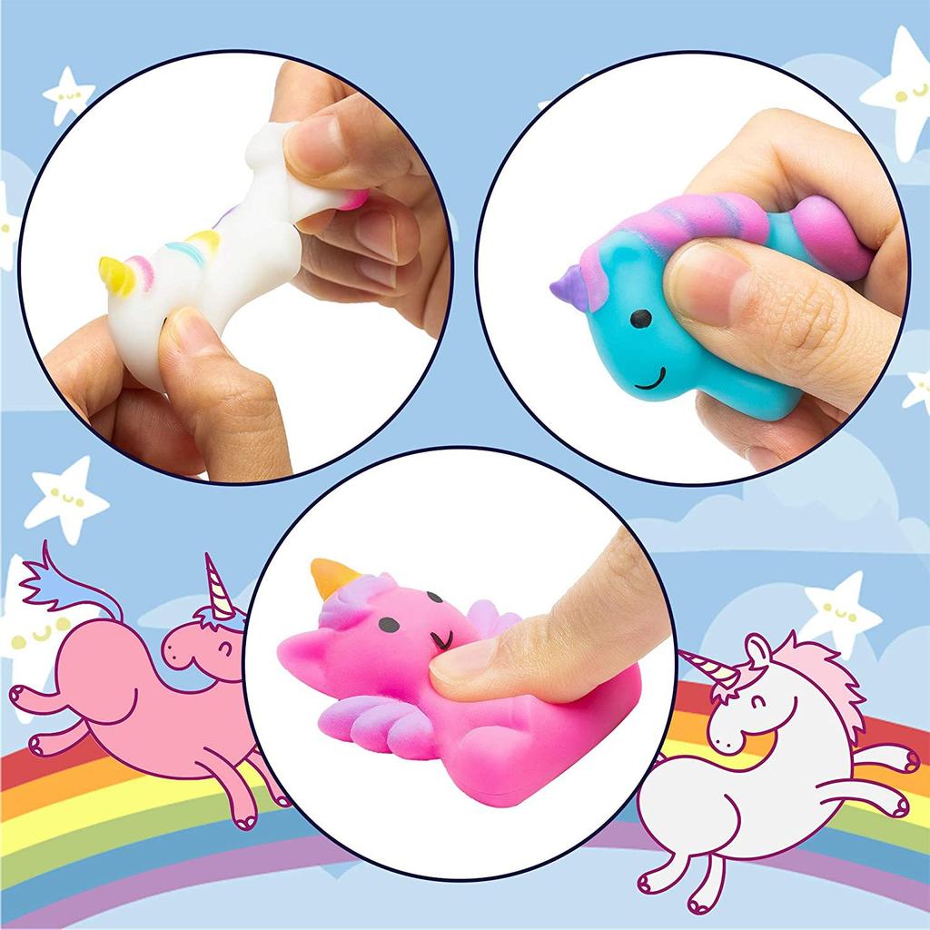 10/20/30/50PCS Unicorn Squishies Mochi Squishy Toys For Kids Antistress Ball Squeeze Party Favors Stress Relief Toys Kawaii Gift