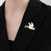10 Piece Peace Symbol Brooch Badge Pin With Tree Branch Detail Shape For Weddings Business Meetings Everyday Wear
