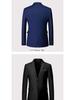 Korean Yellow Double Button Men's 6XL Slim Fit Casual Suit Jacket - Non-Iron