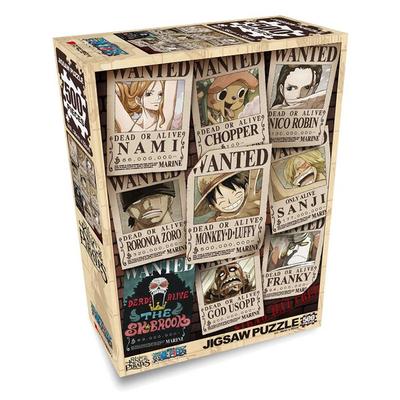 One Piece Novo Procurado Quebra-cabeça Vertical, 500 peças, cores misturadas