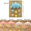 3D Nursery Room Pendant Heart/Star Design Rainbow Cloud Garland Cloud Pendant  Photo Props