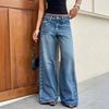 High Waist Straight Jeans Women Loose Casual Denim Trousers Daily Street Pants