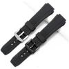 EF552 Black Silicone Rubber Sport Watch Strap Casio Edifice EF-552 Watch Band EF-552D Male Bracel...