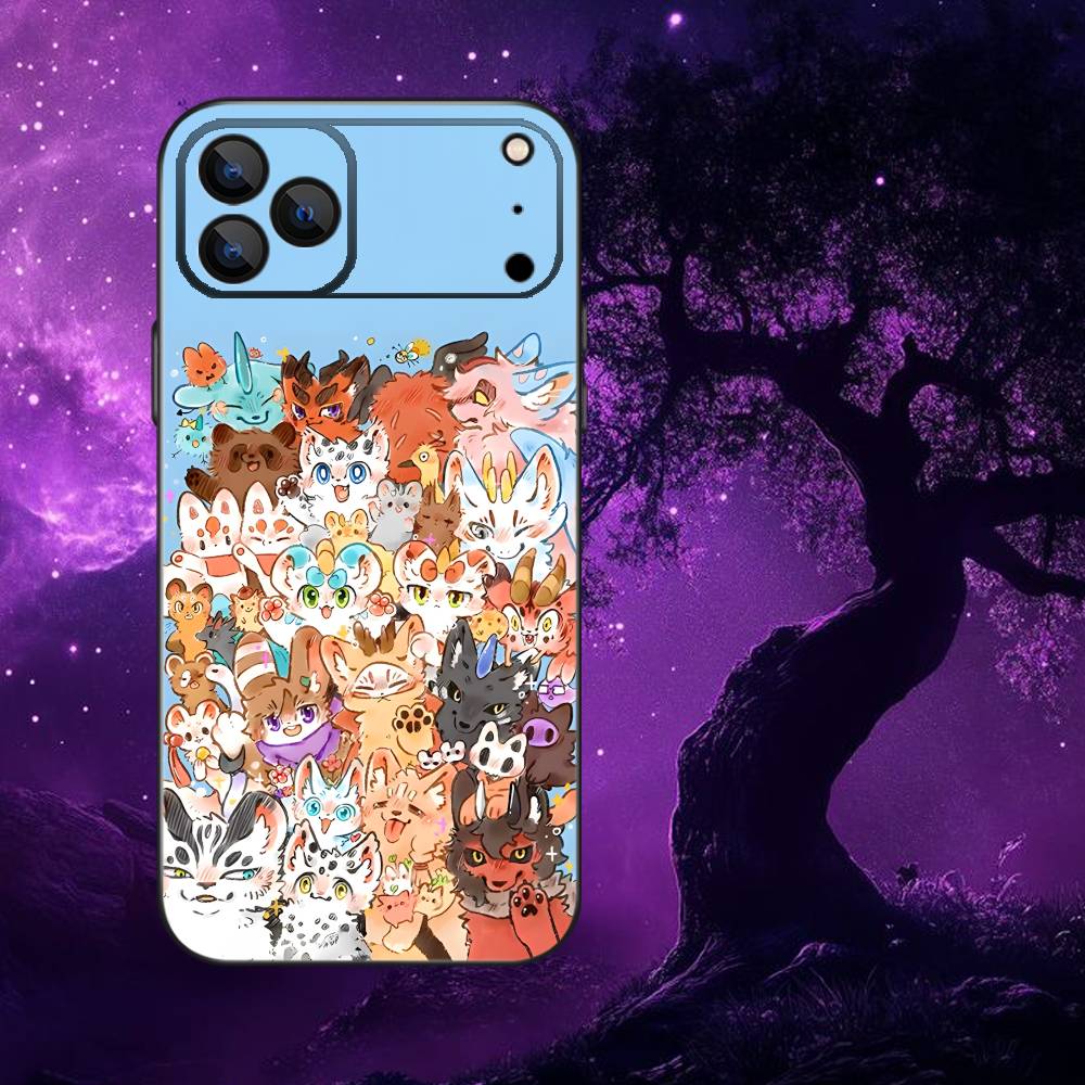 

Fabulous Beasts Phone Case For iPhone 17,16,15,14,13,12,11,Pro,Max,Plus,E,SE4,Air,Mini Black Soft Funda iPhone14ProMax