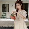 Summer French Embroidery Sweet Summer Dress Age Reduction Bubble New Dress Junior High School Niche Gentle Wind First Love Skirt