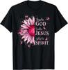 Von Gott gesegnet - Von Jesus geliebt Rosa Sonnenblume Geschenk Unisex T-Shirt