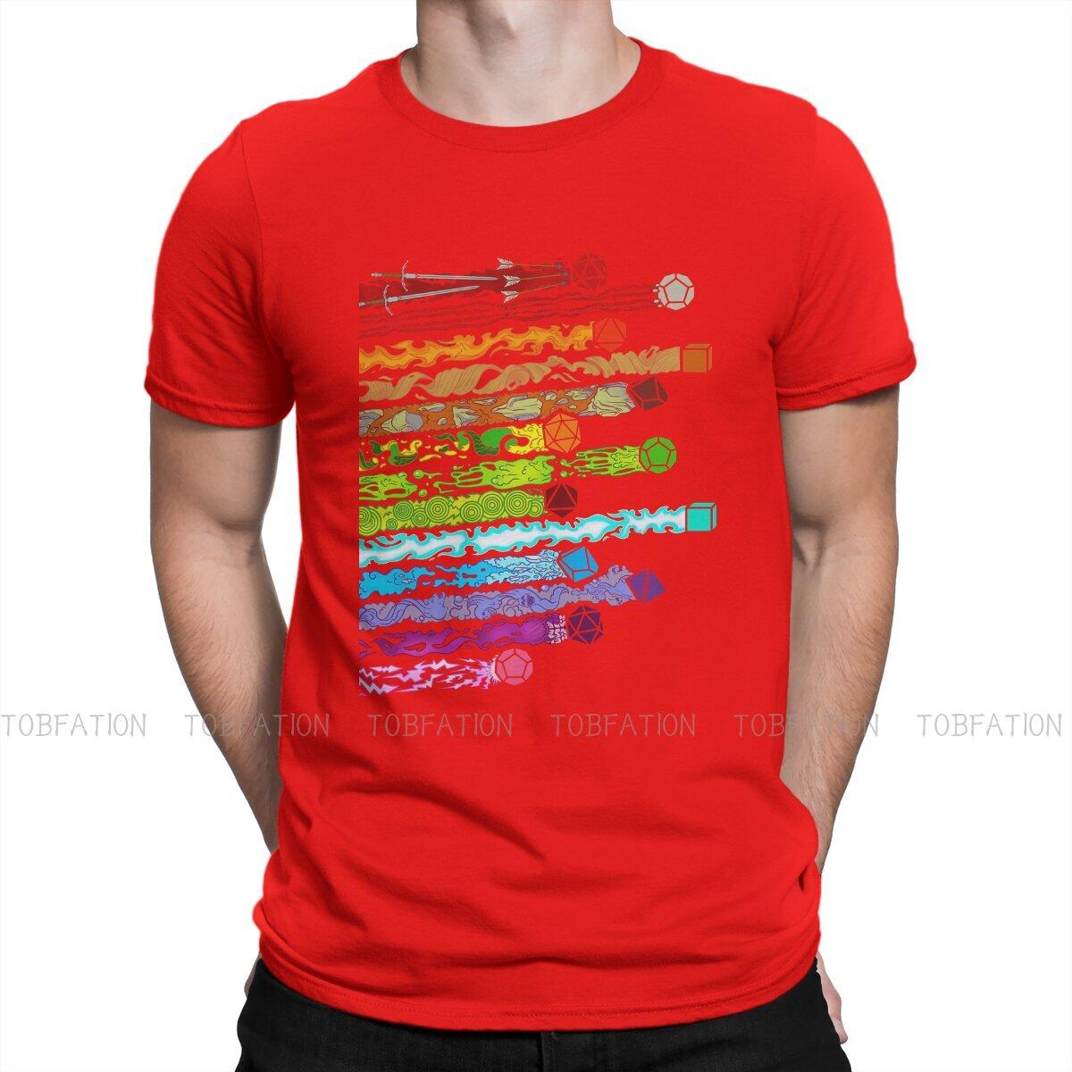 ZX DnD Damage Dice T Shirt Vintage Homme Mens Tshirt Oversized ONeck  Men Clothing S