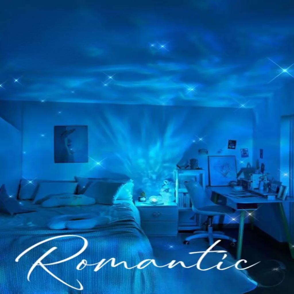 New Transform Your Space with Affordable Luxury - Dynamic RGB Crystal LED Aesthetic Water Ripple Lamp for Bedroom Atmosphere. Cr