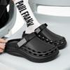 Summer Men Slippers Waterproof Outdoor Clogs Flat Sandals Beach Slippers Soft Flip Flops Platform Comfortable Casual Shoes 40-45