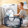 Mesh Laundry Hamper with Handles - Foldable, Versatile Storage Bag for Dirty Clothes In Multiple Rooms, Laundry Baskets