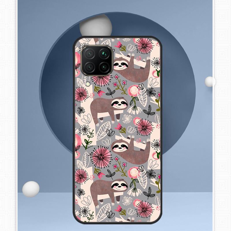 Sloth Cute Animal For Huawei P30 P60 Pro P20 P40 Lite Nova 9 10 SE 12s 12i 11i 8i Y91 Y60 Y70 Y72 Y90 Y61 Case