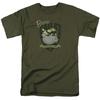 Beetle Bailey On Duty T Shirt Mens Licensed Army Comic Tee Military Green