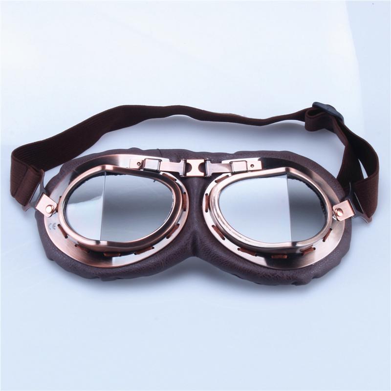 Retro Motorbike Motocross Helmet Pilot Goggles Jet Vintage Wwii Pilot Goggles Motorcycle Scooter Glasses Offroad Glasses