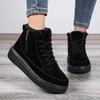 Winter new snow boots men's piled thickened cotton shoes retro thick-soled heightening high-top zipper cotton boots